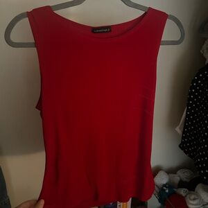 Boatneck Red Tank Top